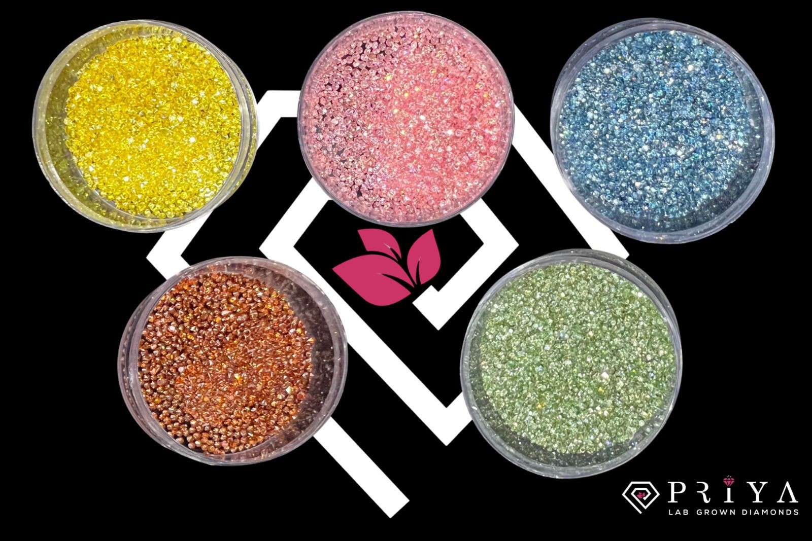 Fancy color melee diamonds