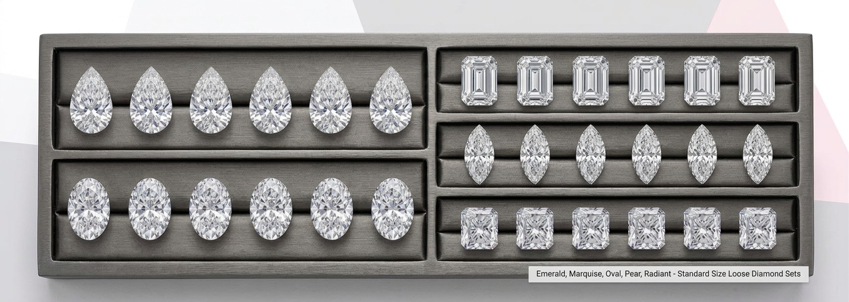 Fancy shape lab-grown diamonds
